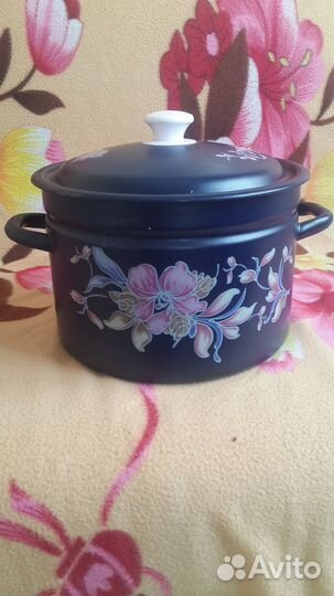 Крышки для конт-в и банок стекло. Кастрюли 7 и 3 л