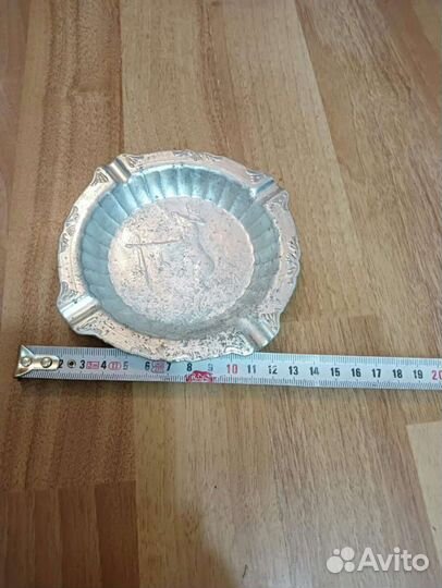 Пепельница металл СССР алюминиевая