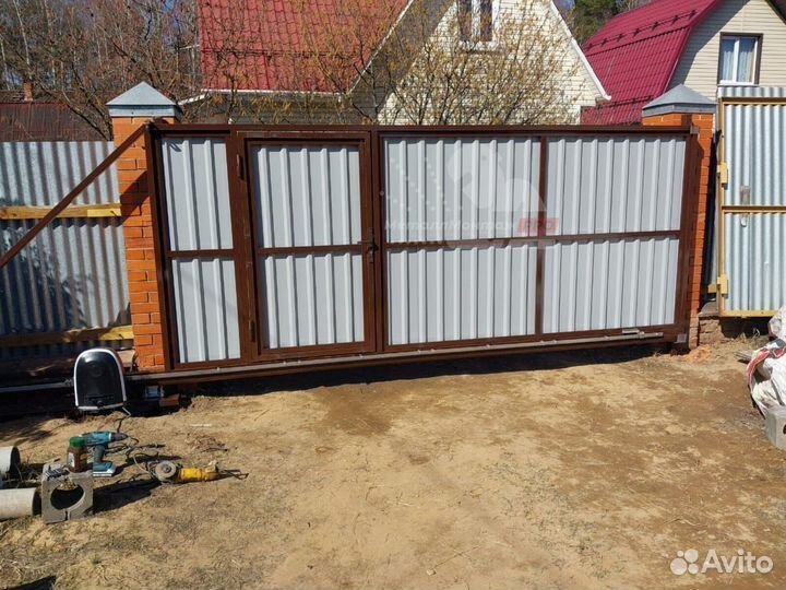 Откатные ворота с установкой. Гарантия