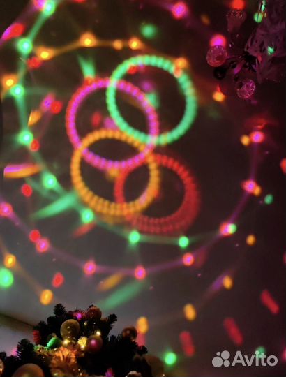 Музыкальный диско шар ночник