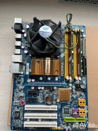 Материнская плата 775 сокет с процессором
