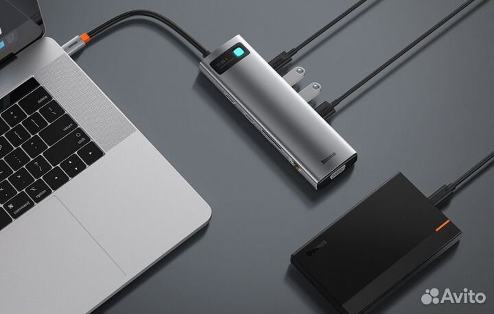 Хаб Baseus Metal Gleam Series 11-in-1