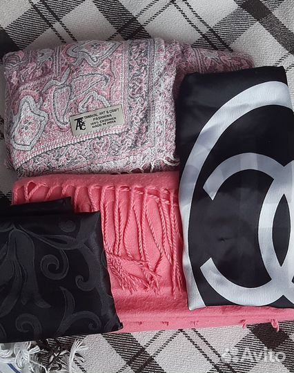 Кашемировый шарф палантин