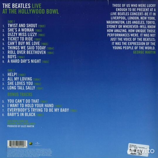 The Beatles – Live AT The Hollywood Bowl