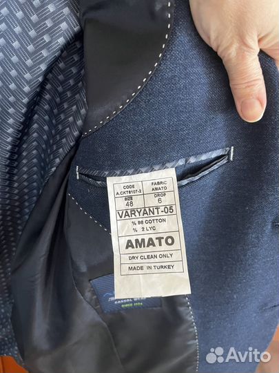 Пиджак для подростка размер 46-48