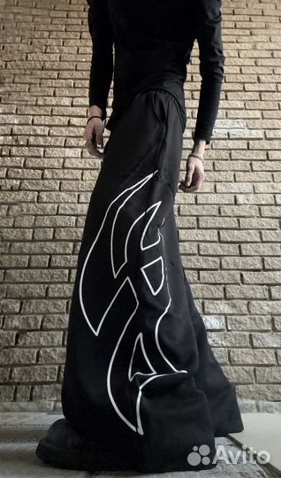 Штаны широкие трубы архив type opium ye balenciaga