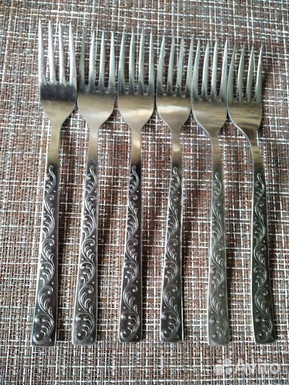 Вилки нержавейка СССР 6 шт