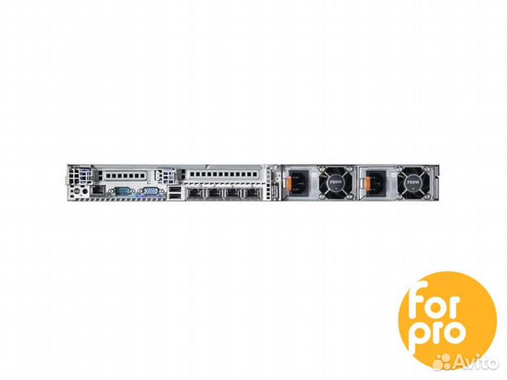 Сервер dell R620 8SFF 2xE5-2650L 384GB, H710