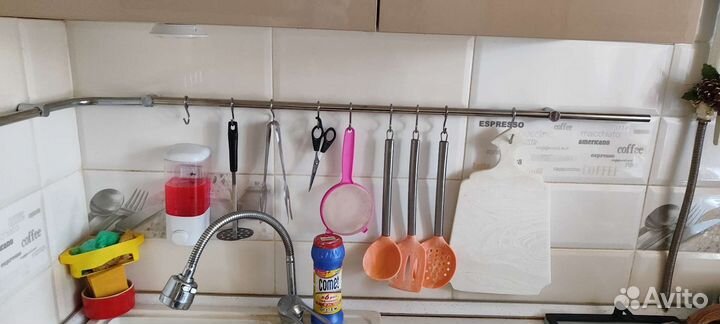 Рейлинг для кухни из нержавеющей стали