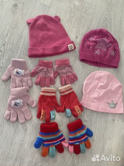 Шапки весна-осень + перчатки