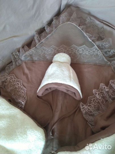 Конверт на выписку для девочки зима