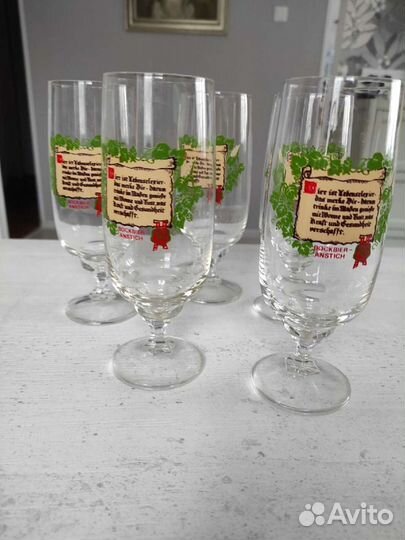 Фужеры, бокалы пивные