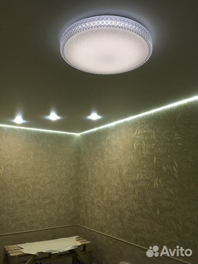 Натяжные потолки, монтаж в день обращения