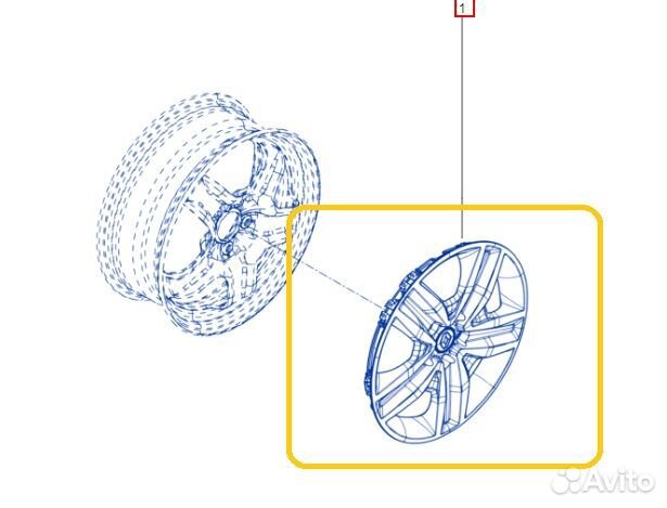 Колпак колеса Renault Arkana H4ME441 2021