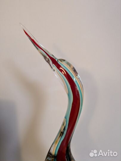 Аист из муранского стекла