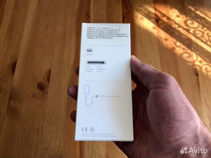 Переходник Apple Lightning to 30–pin Adapter