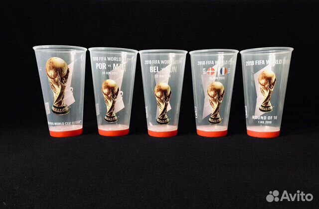 Стаканы FIFA 2018 разные