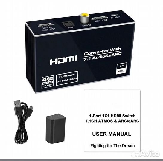 Аудио Экстрактор Hdmi Конвертер Сплиттер
