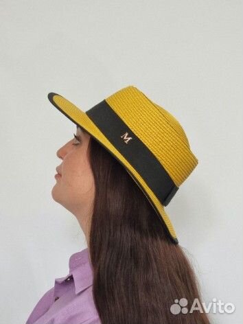 Шляпа летняя. Женская. Желтая