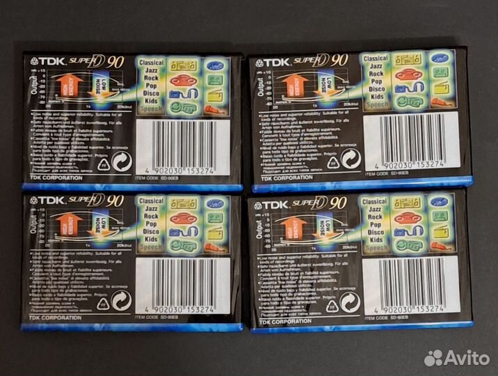 Аудиокассета TDK SD90. Type II, Новая