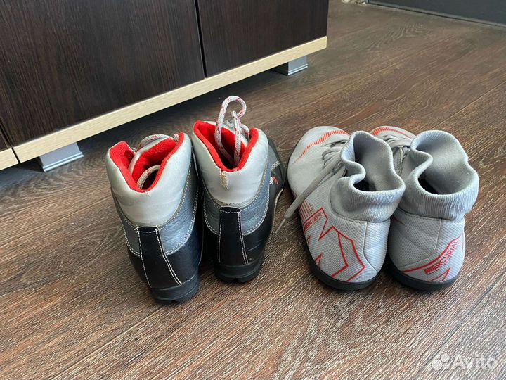 Лыжные ботинки и Фут залки