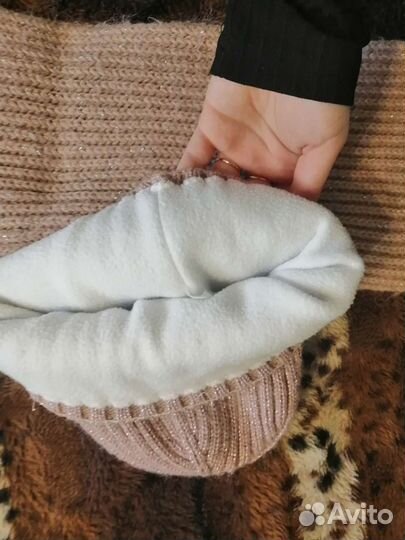 Женский комплект шапка и шарф