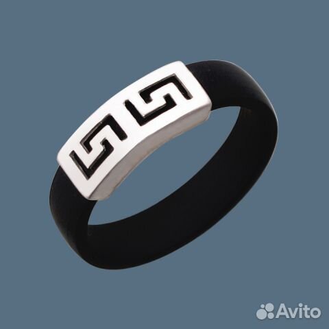 Кольцо каучук серебро