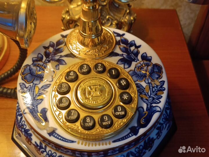 Телефон гжель