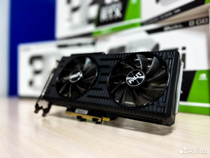 Видеокарта Palit GeForce RTX3060 Ti Dual v1 8Gb