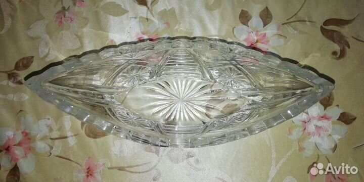 Салатник конфетница хрусталь СССР