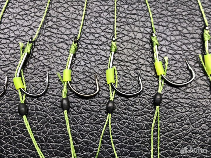 Карповые поводки для ловли на бойлы с волосом