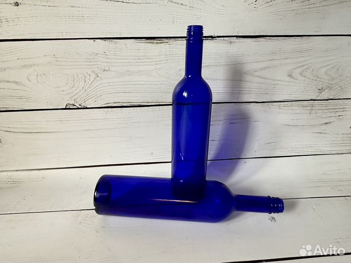 Стеклянная бутылка декор (2шт.)