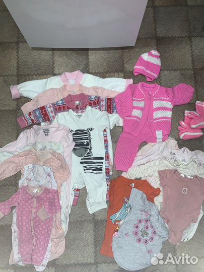 Детские вещи пакетом от 0 до года