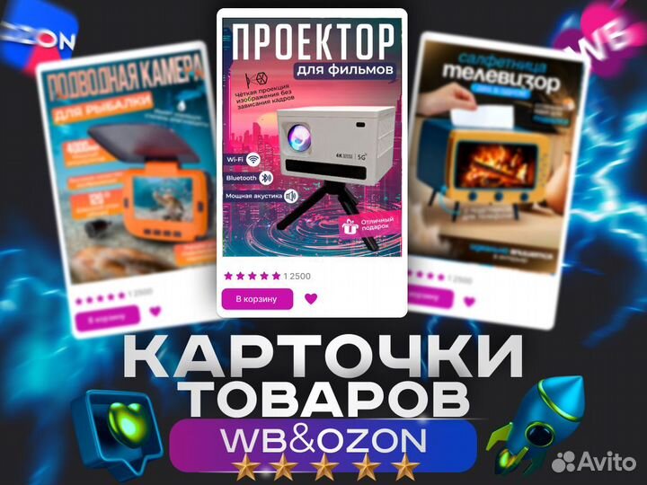 Дизайн карточек маркетплейс