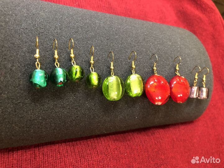 Серьги из муранского стекла