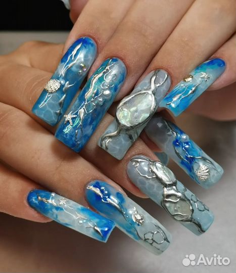 Модель на наращивание(crazy nails)
