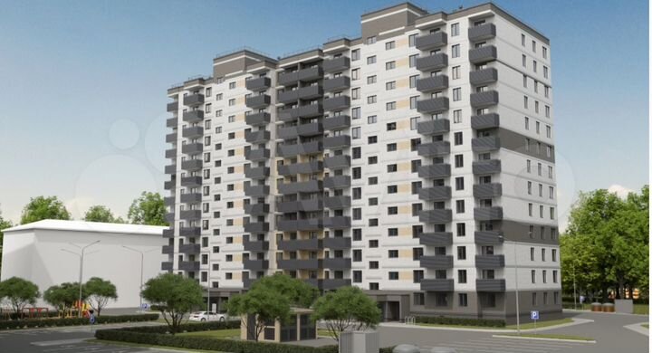 1-к. квартира, 37,6 м², 4/13 эт.