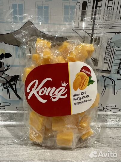 Сушёные кубики манго Kong