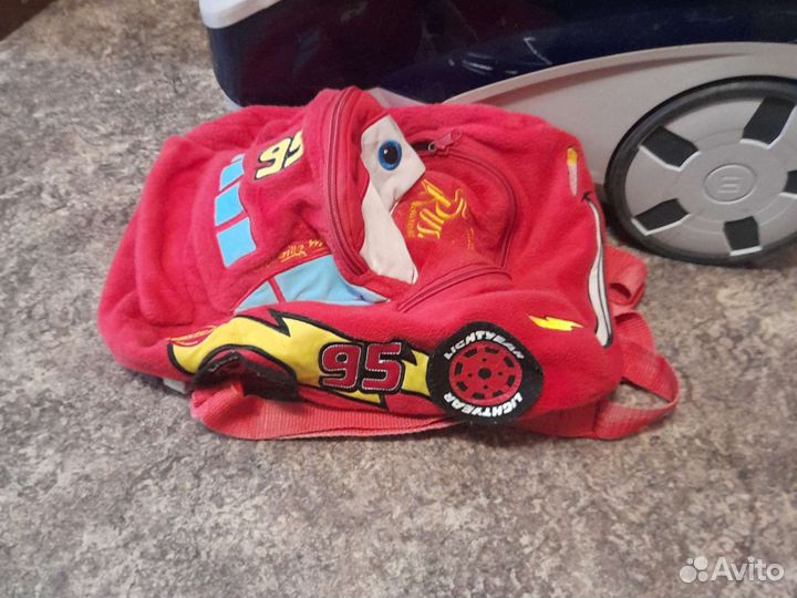 Рюкзак детский для мальчика молния mcqueen