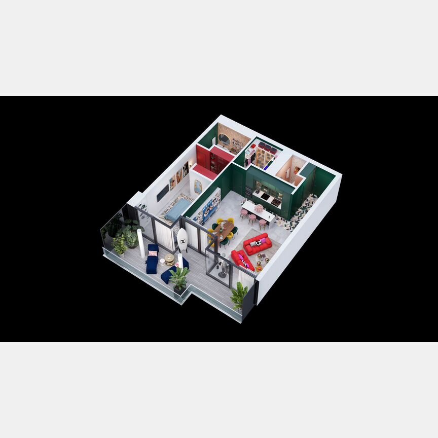 2-к. квартира, 90,6 м², 16/18 эт.