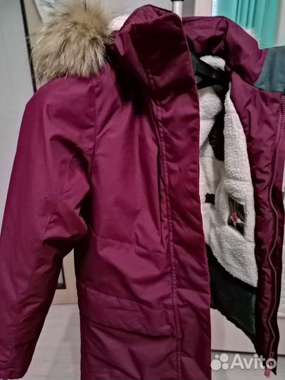 Пуховик для девочки 140