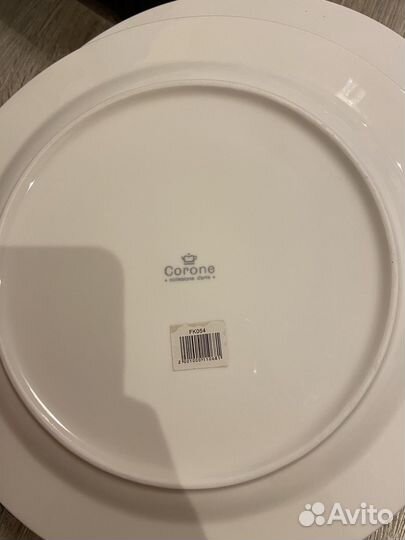 Тарелка corone фарфор