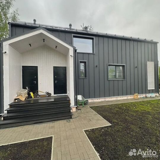 Каркасный дом 80 м2 Барнхаус под ключ в ипотеку