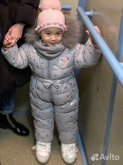 Детский зимний комбинезон на девочку