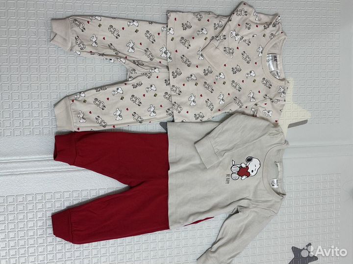 Вещи пакетом для новорожденых50-68(0-6мес)