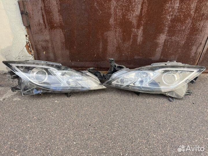Фара левая и правая +противотуманки mazda 6