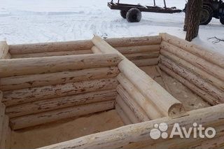 Срубы 6/6, отстоявшийся. 3/3, 4/6