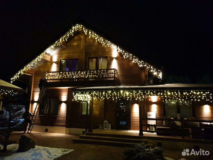 Архитектурная подсветка зданий, домов, коттеджей