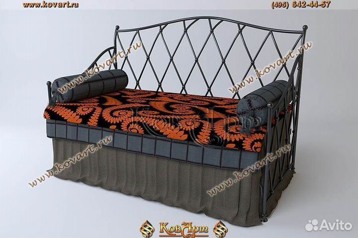 Кованые диваны. Кованый диван кровать. ART: Z139