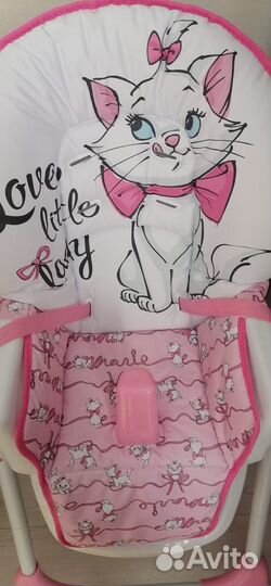 Стул для кормления Polini kids розовый